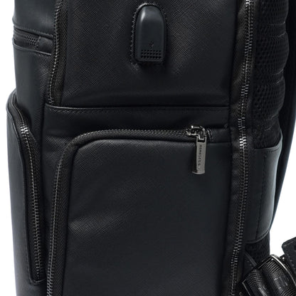 Momodesign Zaino Business Unico grande in saffiano nero