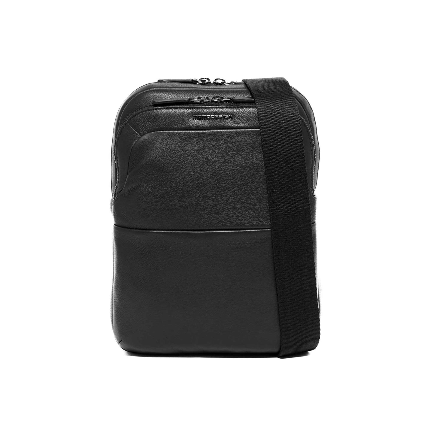 Momodesign Tracolla Madrid in Pelle Nera