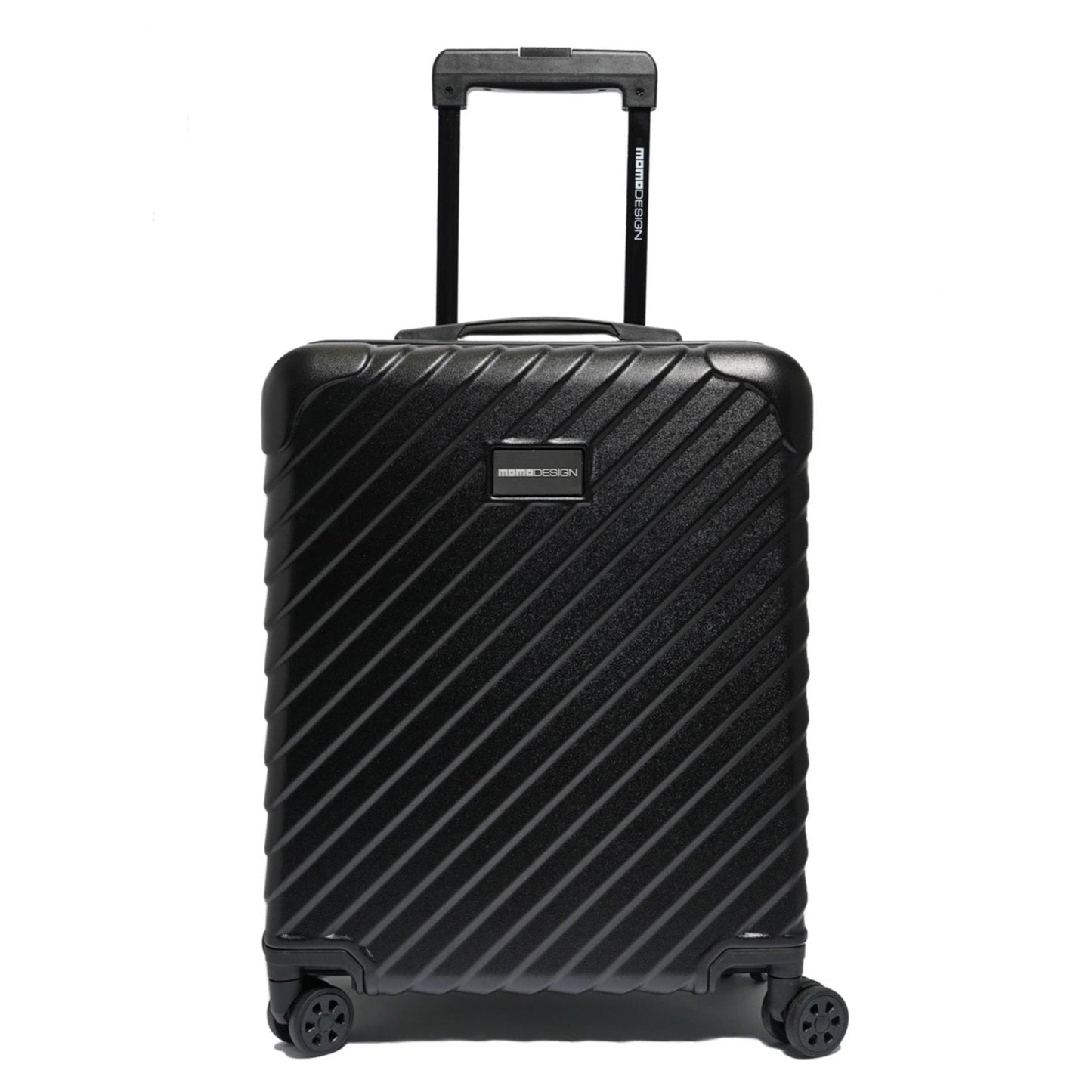 MOMODESIGN Trolley Cosmo S nero opaco con rigatura 3d