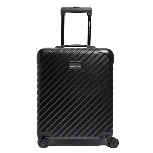 MOMODESIGN Trolley Cosmo S nero opaco con rigatura 3d