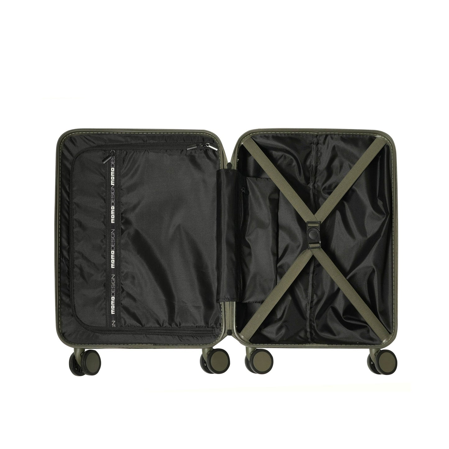 MOMODESIGN Trolley piccolo verde militare decal nera