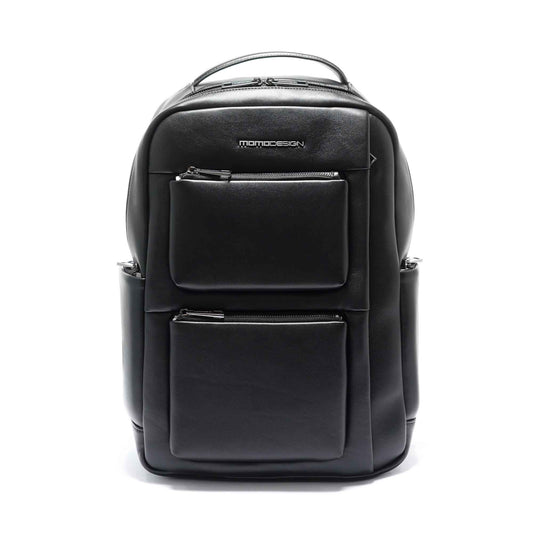 Momodesign Zaino Business in nappa pu 2 tasche nero