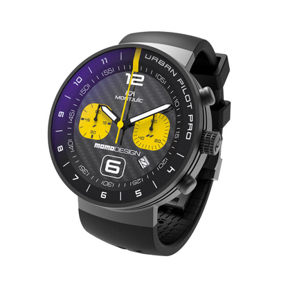 MOMODESIGN X Montjuïc Orologio Urban Pilot PRO CHRONO BLACK PVD