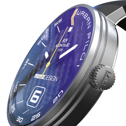 MOMODESIGN X Montjuïc Orologio Urban Pilot SANDBLASTED