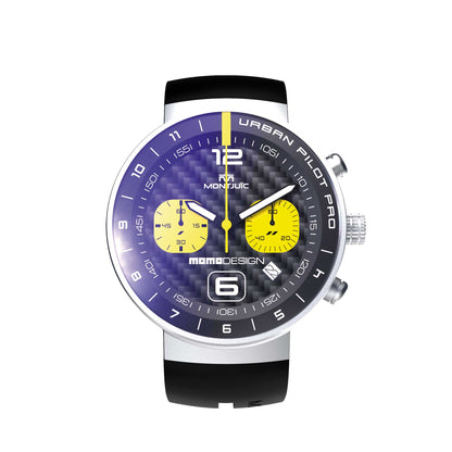 MOMODESIGN X Montjuïc Orologio Urban Pilot PRO CHRONO SANDBLASTED