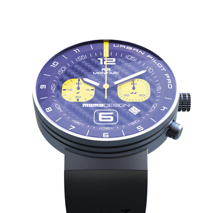 MOMODESIGN X Montjuïc Orologio Urban Pilot PRO CHRONO SANDBLASTED