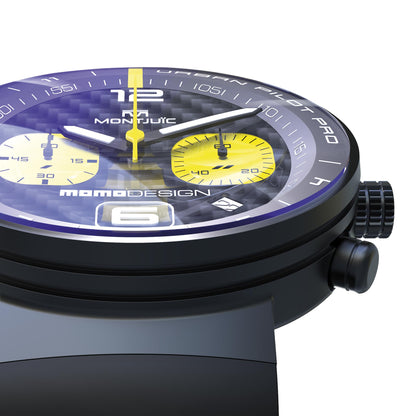 MOMODESIGN X Montjuïc Orologio Urban Pilot PRO CHRONO BLACK PVD