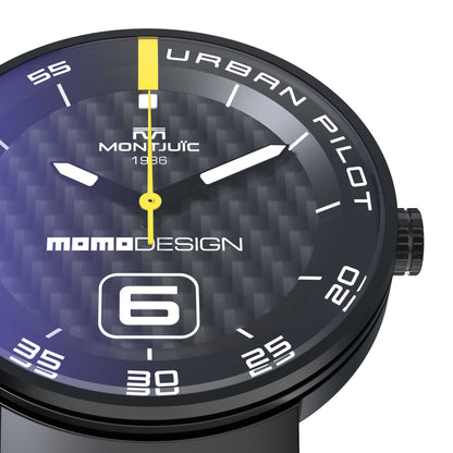MOMODESIGN X Montjuïc Orologio Urban Pilot BLACK PVD