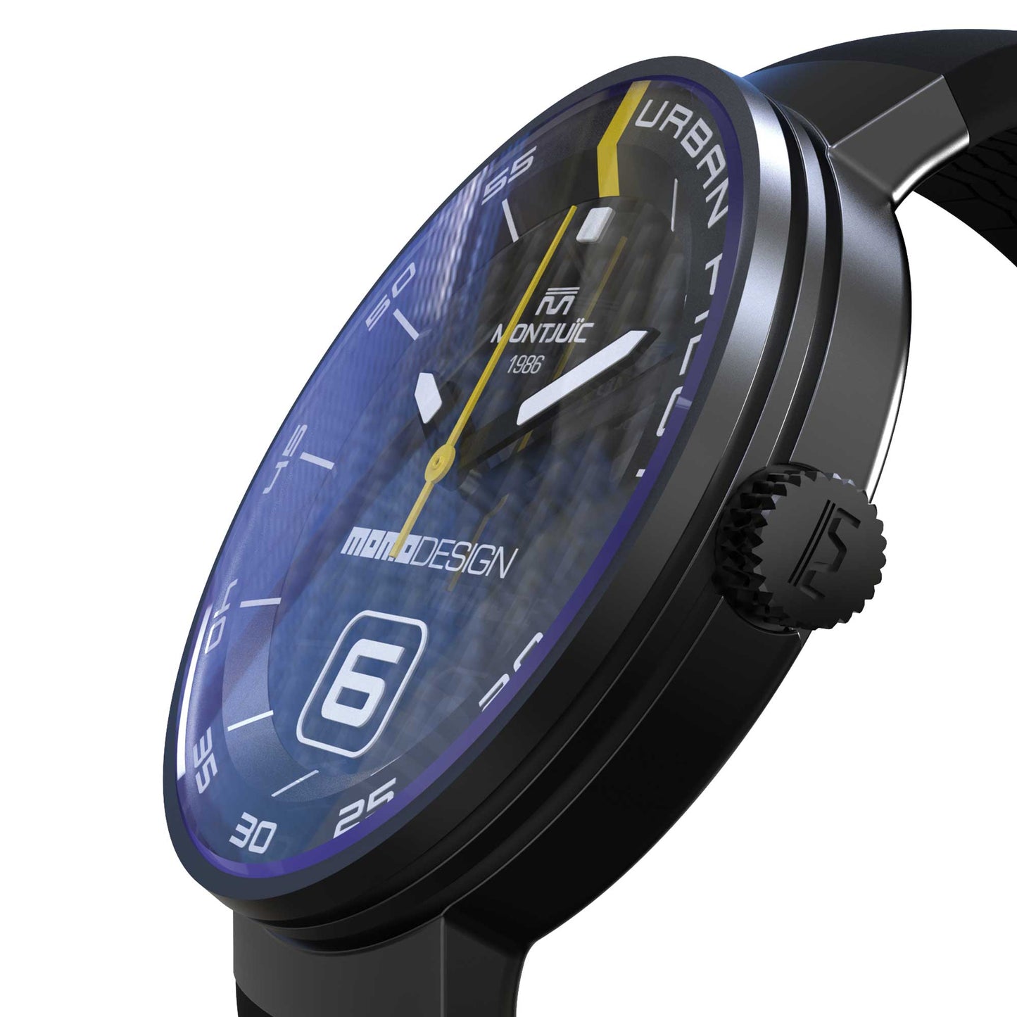 MOMODESIGN X Montjuïc Orologio Urban Pilot BLACK PVD