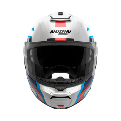 Nolan N100-6 Helmet Radiante 358 White/Blue/Red Gloss