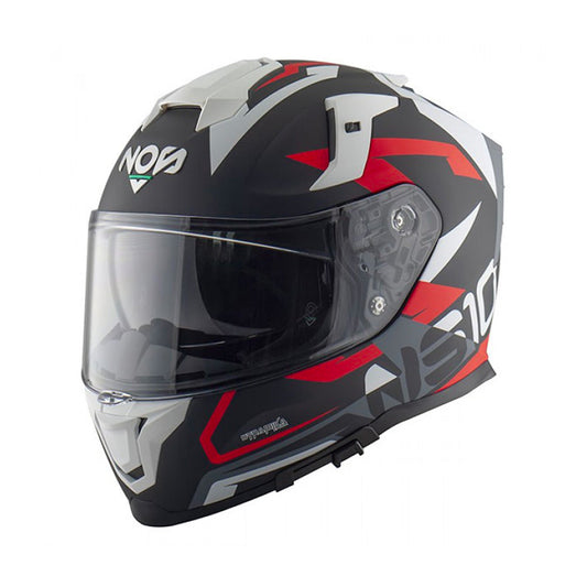 Nos NS-10 Helmet Splinter Red Matt