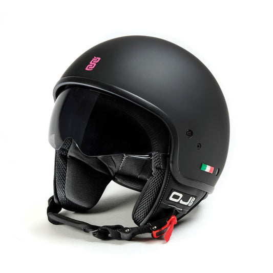 OJ Foglia Helmet Black/Fuchsia Matt