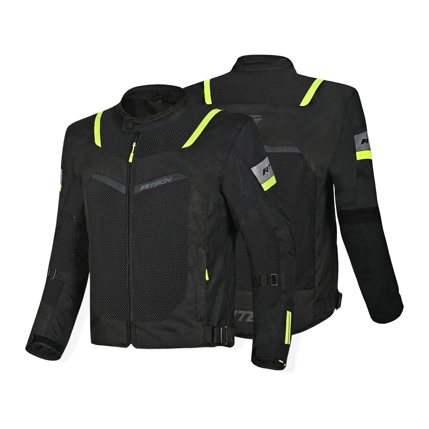 R-TECH SPIRAL MESH GIACCA DE ESTATE UOMO NERO GIALLO