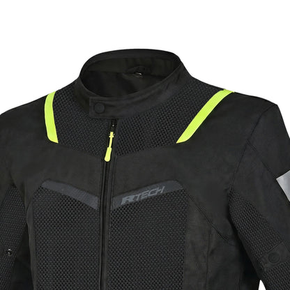 R-TECH SPIRAL MESH GIACCA DE ESTATE UOMO NERO GIALLO