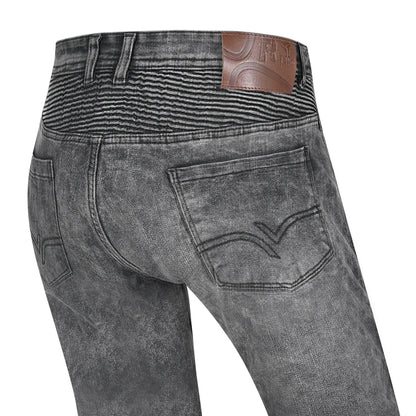 R-TECH VALENCIA PANTALONI DE DONNA DENIM JEANS RANDOM NERO