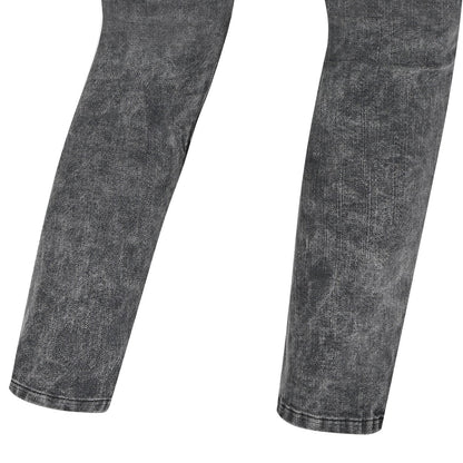 R-TECH VALENCIA PANTALONI DE DONNA DENIM JEANS RANDOM NERO
