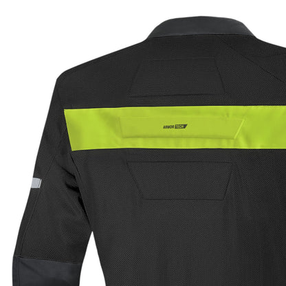 R-TECH SUPER LIGHT GIACCA DE MOTO NERO GIALLO FLOU