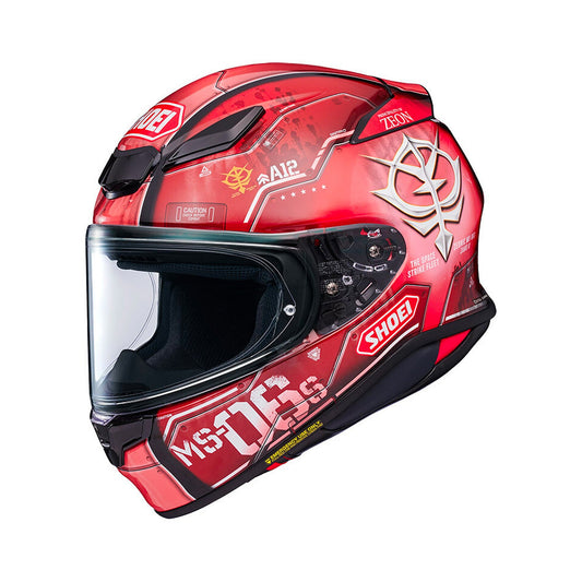 Shoei NXR2 Helmet Char's Zaku II TC-1 Red Gloss