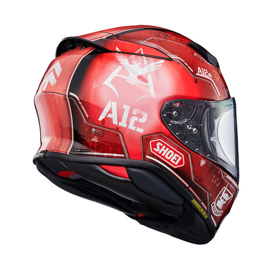 Shoei NXR2 Helmet Char's Zaku II TC-1 Red Gloss