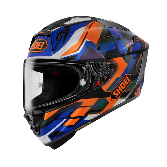 Shoei X-SPR Pro Helmet Valion TC-8 Orange/Blue Gloss