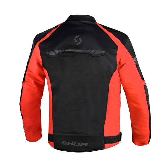 SHUA IMMORTAL GIACCA UOMO NERO NEON ROSSO