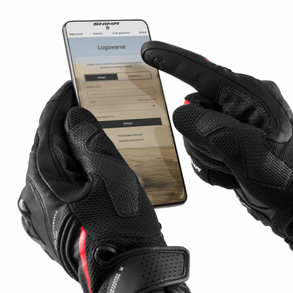 SHIMA SPARK 3.0 GUANTI DE UOMO NERO/ROSSO