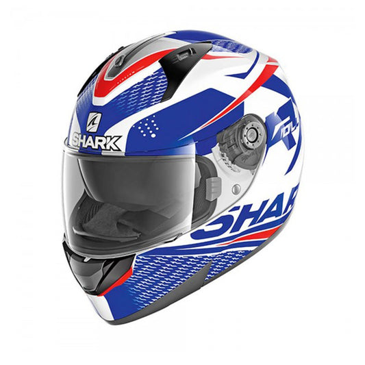Shark Ridill 1.2 Helmet Stratom White/Blue/Red Gloss