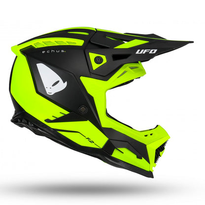 UFO Echus Motocross Helmet Neon Yellow/Black Matt