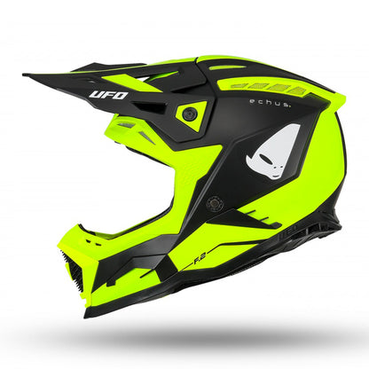UFO Echus Motocross Helmet Neon Yellow/Black Matt