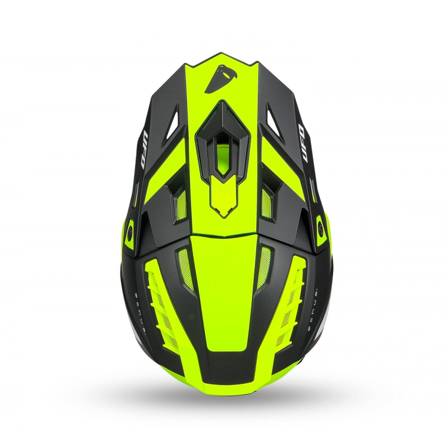 UFO Echus Motocross Helmet Neon Yellow/Black Matt