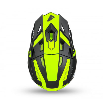 UFO Echus Motocross Helmet Neon Yellow/Black Matt