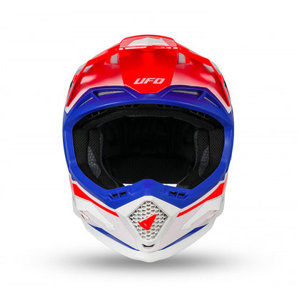 UFO Echus Motocross Helmet Red/ Blue/White Matt