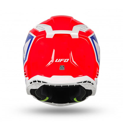 UFO Echus Motocross Helmet Red/ Blue/White Matt