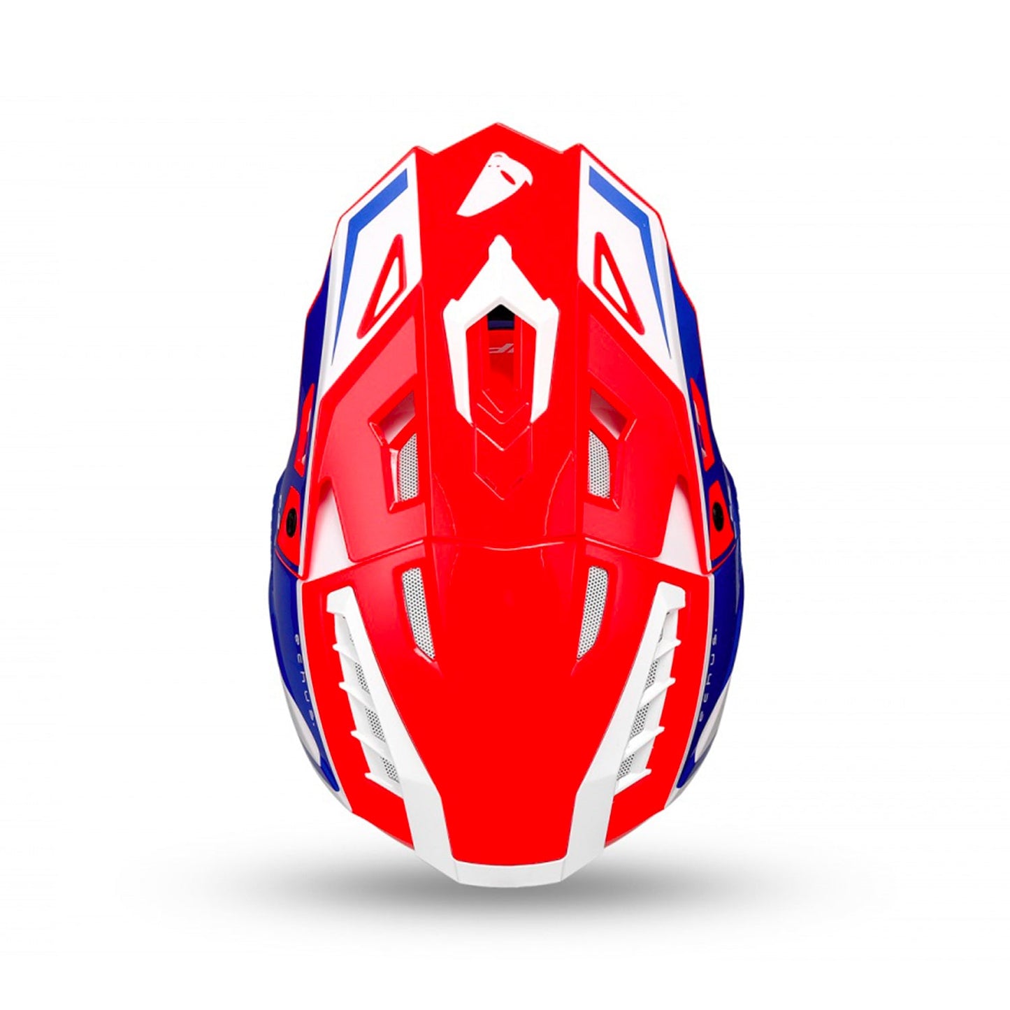 UFO Echus Motocross Helmet Red/ Blue/White Matt