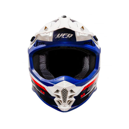 UFO Intrepid Motocross Helmet Blue/White Gloss