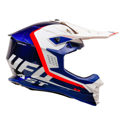 UFO Intrepid Motocross Helmet Blue/White Gloss