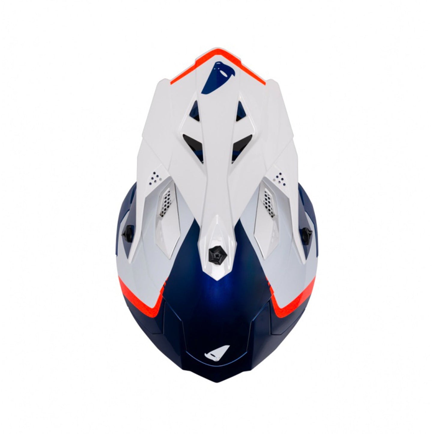 UFO Intrepid Motocross Helmet Blue/White Gloss