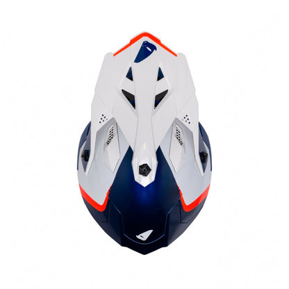 UFO Intrepid Motocross Helmet Blue/White Gloss