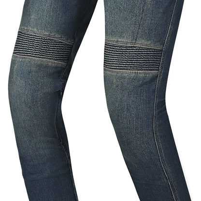 R-TECH VALENCIA PANTALONI DE DONNA DENIM JEANS BLU VINTAGE SPRAY