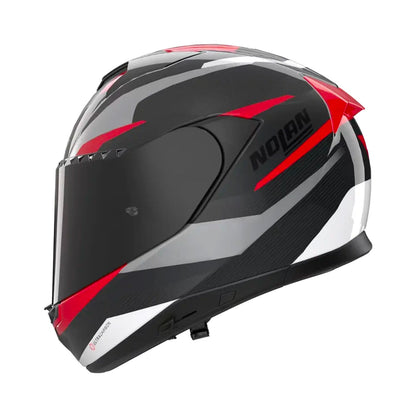 Nolan X-904 Ultra Carbon Helmet Calibro 345 Black/Grey/Red Gloss