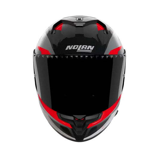 Nolan X-904 Ultra Carbon Helmet Calibro 345 Black/Grey/Red Gloss