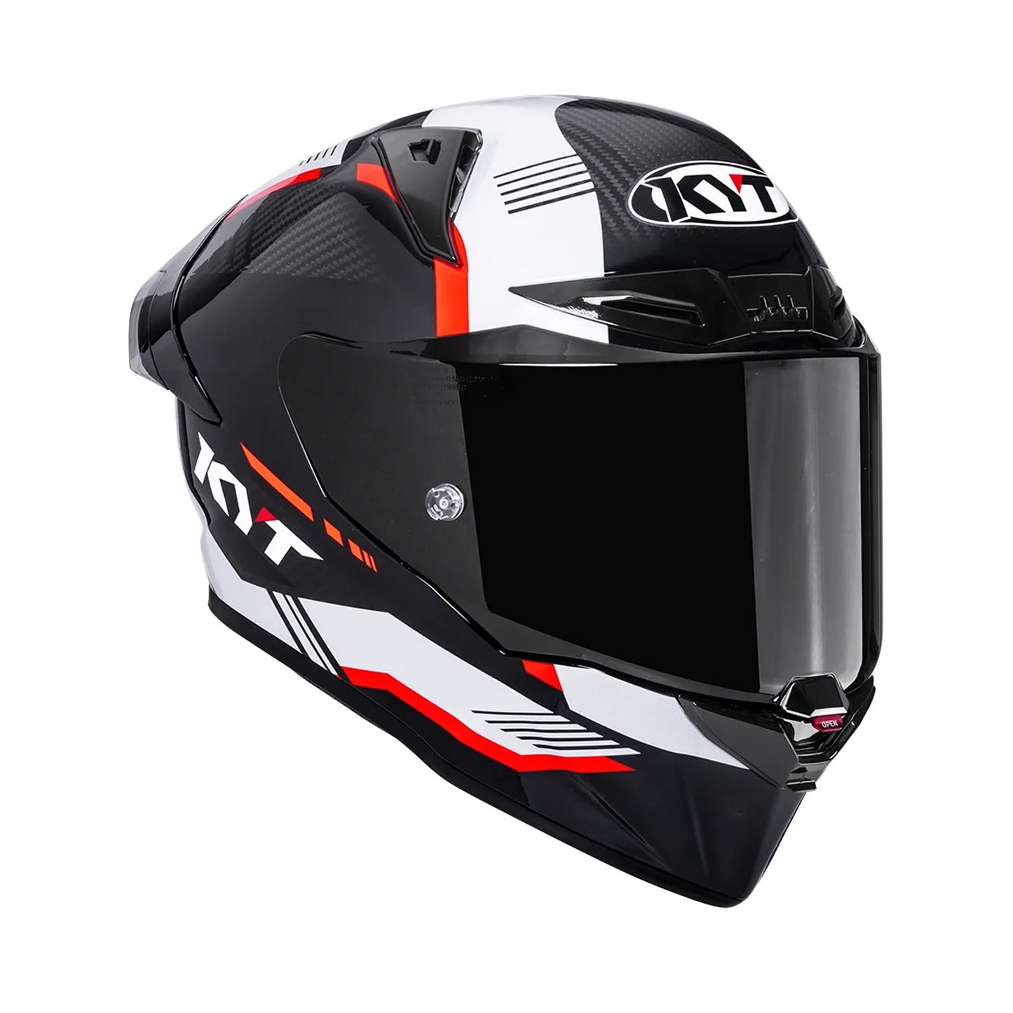 Kyt R1R Helmet Carbon Zone Orange Matt