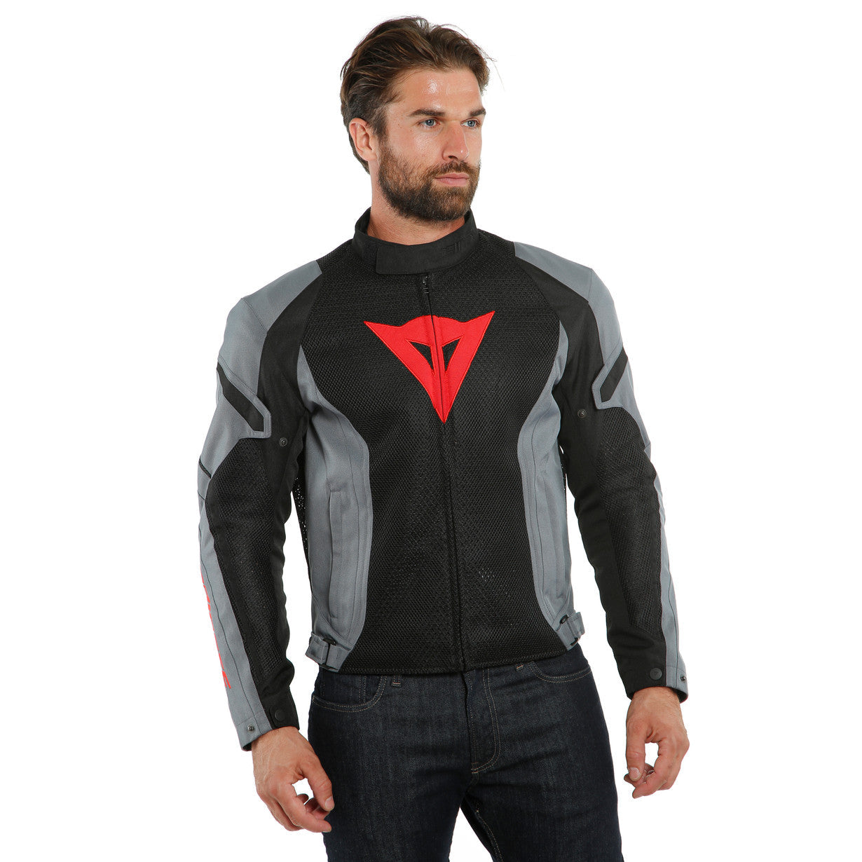 DAINESE AIR Crono 2 Giacca estiva moto Tex Jacket Nera e Grigia