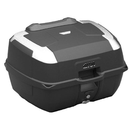 GIVI B45+ Bauletto Moto MONOLOCK 45LT NERO con Piastra, Rete Elastica e Schienalino