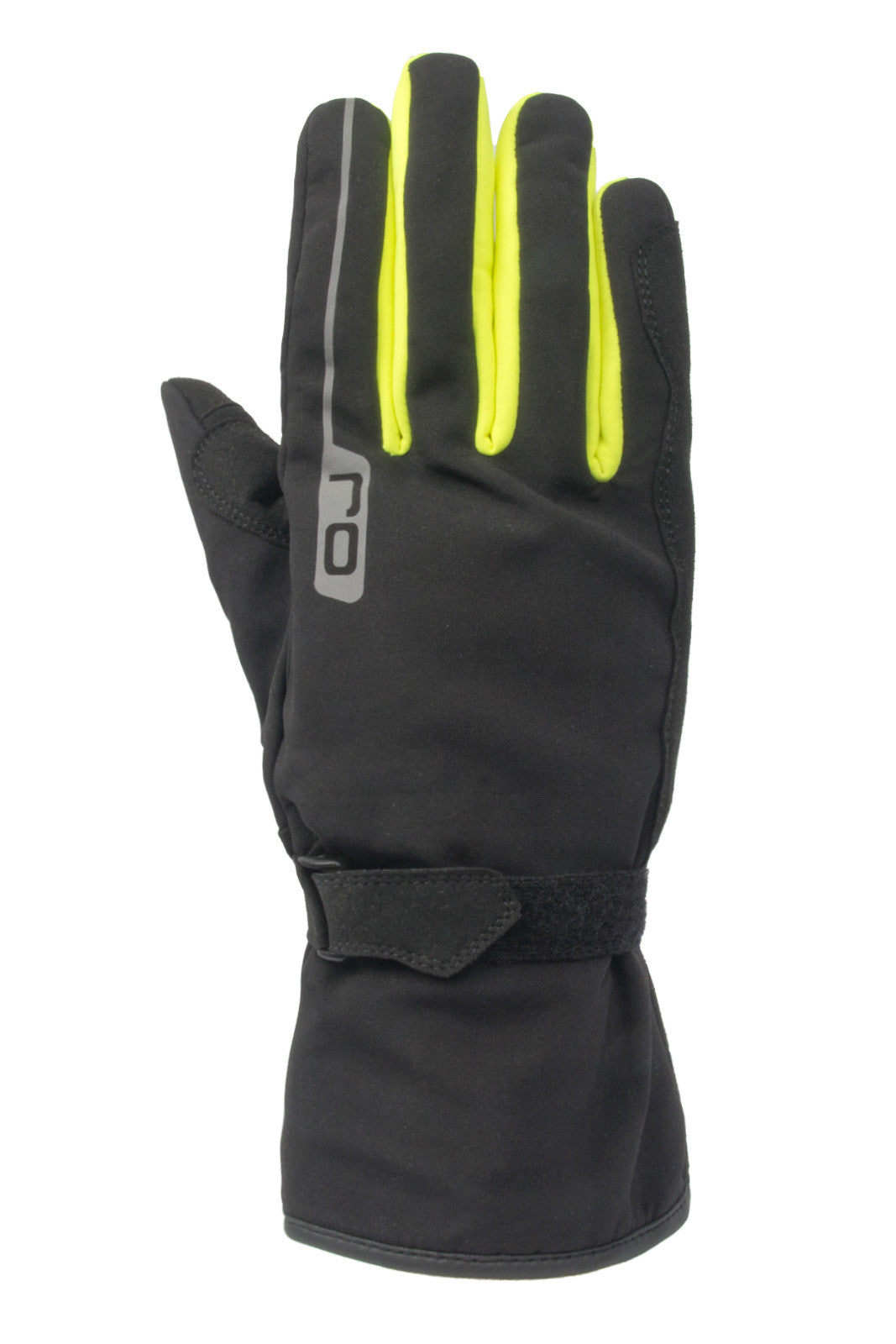 OJ Guanti moto Invernali Impermeabili neri con inserti giallo fluo- ULTIMI PEZZI