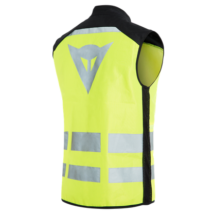 DAINESE HIGH VIS VEST Giubbino Alta visibilità giallo fluo, nero con catadiottri
