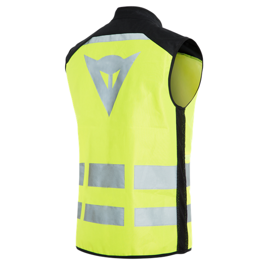 DAINESE HIGH VIS VEST Giubbino Alta visibilità giallo fluo, nero con catadiottri