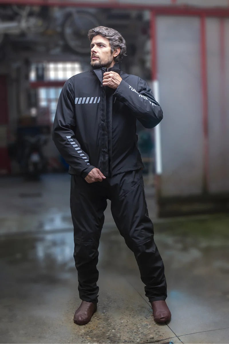Set Antipioggia Moto Tucano Urbano Diluvio Pro - Giacca e Pantaloni Hydroscud® - Nero