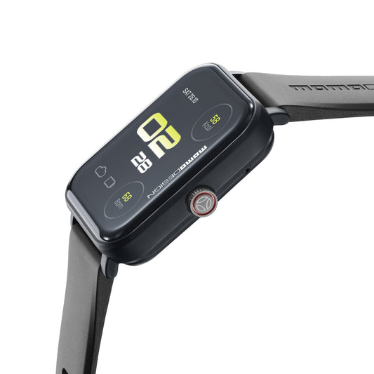 Momodesign smartwatch rettangolare Stealth TFT 1.83"/ IP67 pressione sanguigna e frequenza cardiaca