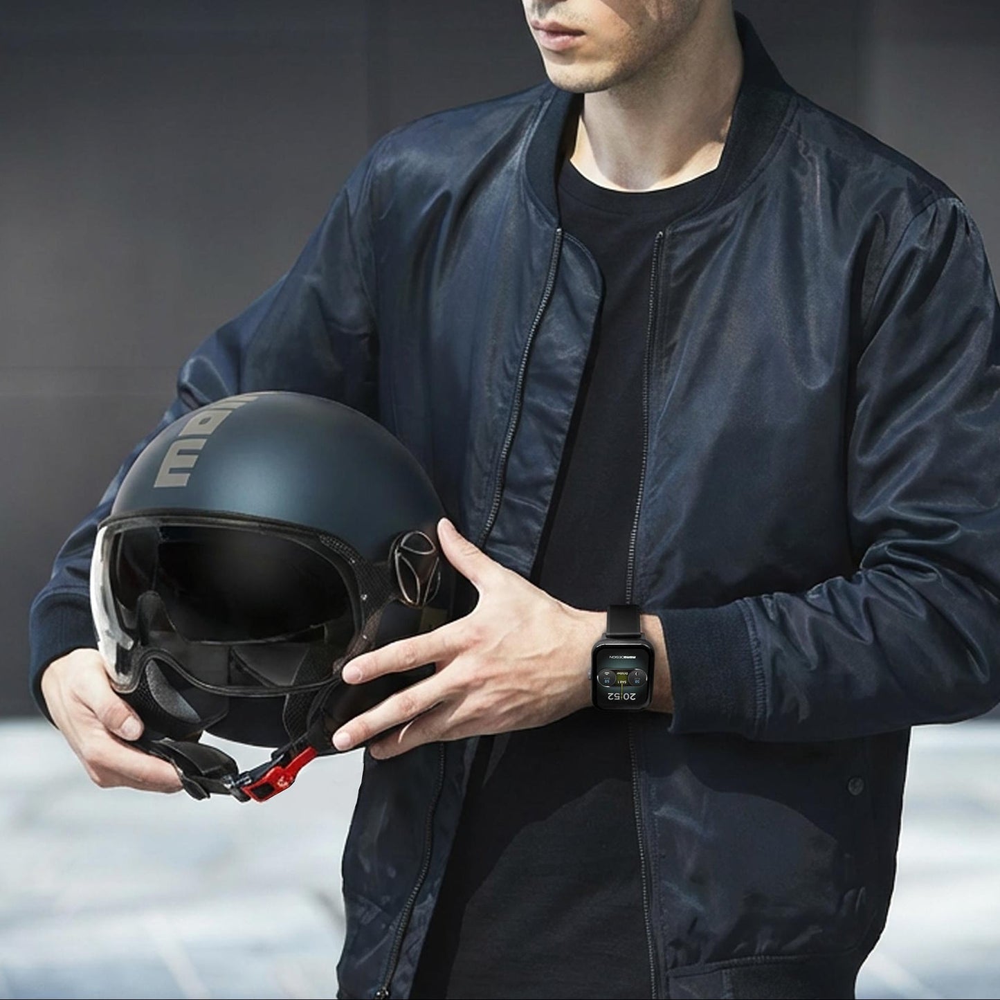 Momodesign smartwatch rettangolare Stealth TFT 1.83"/ IP67 pressione sanguigna e frequenza cardiaca